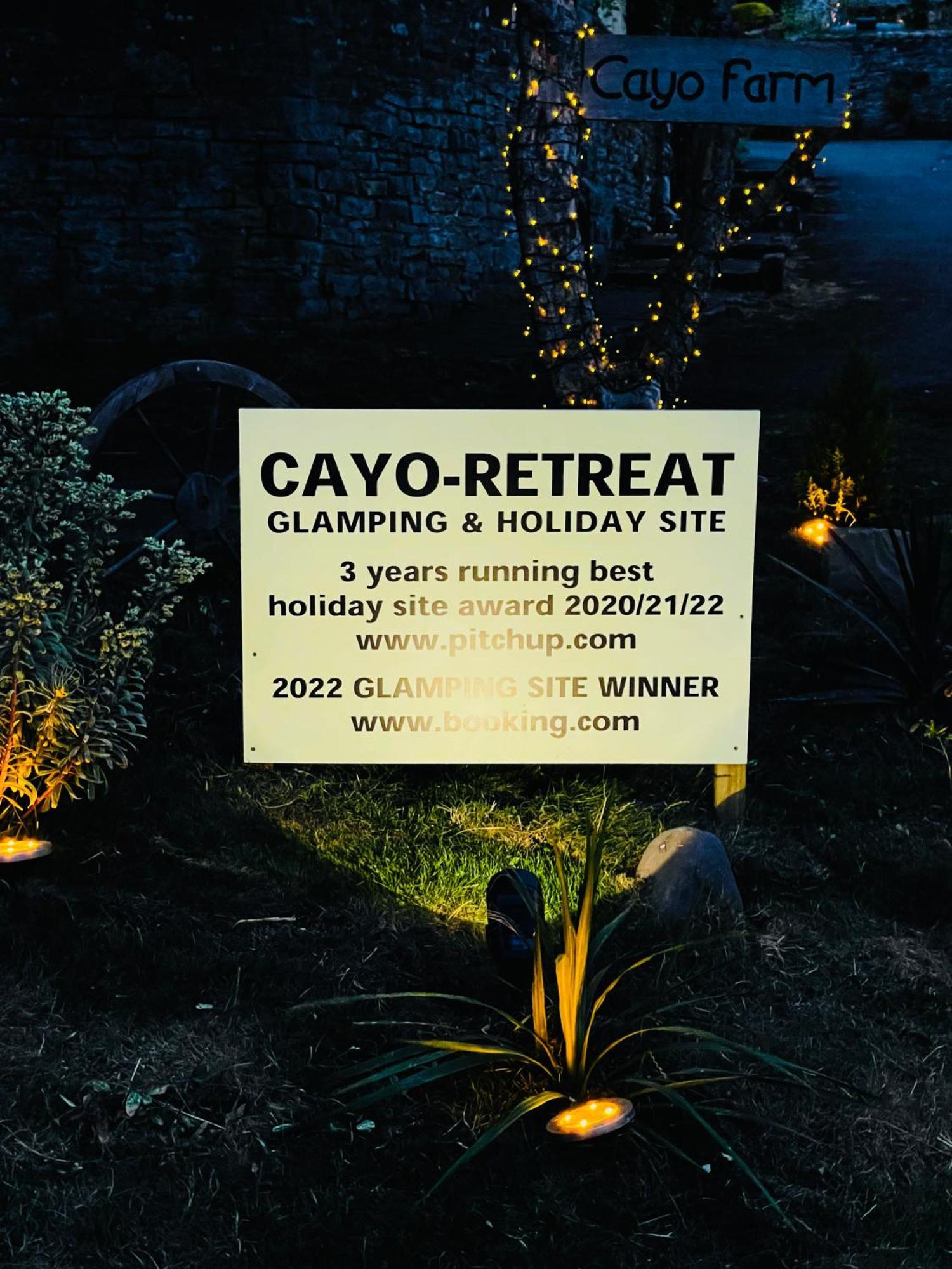 Cayoretreat Luxury Bell Tent Clodock Bagian luar foto